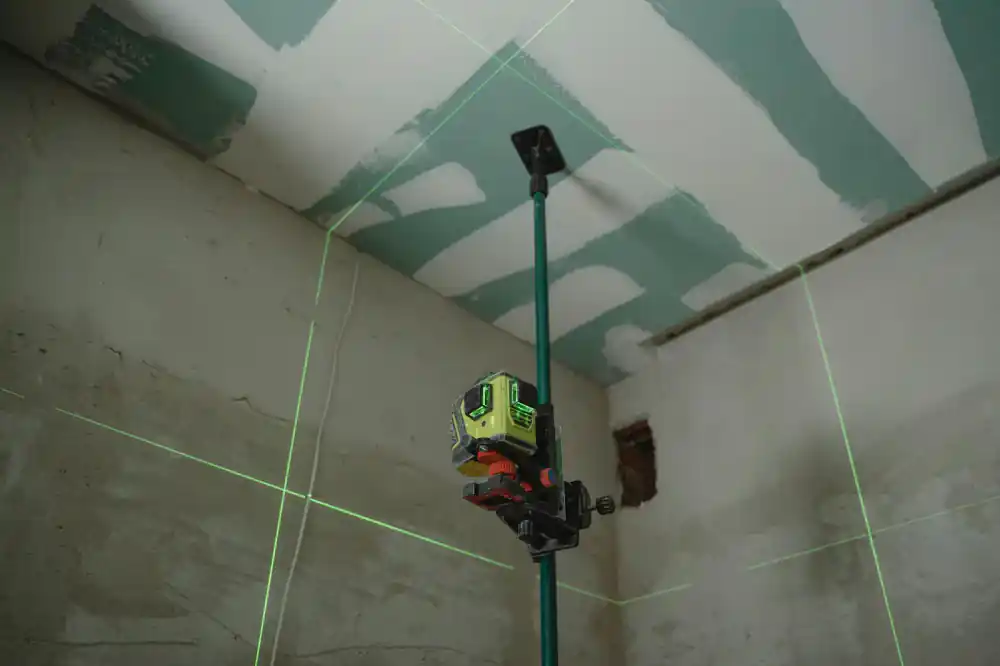 Professional laser level kit on a tripod